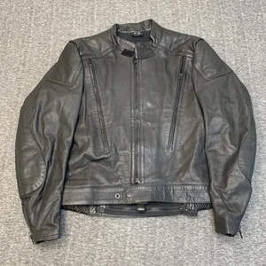 Leder Cafe Racer Herren JACKE XL SCHWARZ - Bild 1 von 10