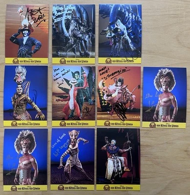 #89# AK Der König Der Löwen 10 Autogrammkarten 2025 Musical original signiert - Bild 1 von 4