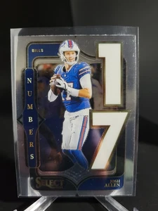 2024 Panini Select- Numbers Josh Allen #10 Buffalo Bills - Picture 1 of 4