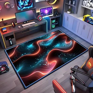 Gaming Stuhlmatte für Hartholzboden Antirutsch Bürostuhl Matte Schreibtischstuhl Matte Fl - Bild 1 von 7