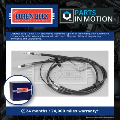 Cable de freno de mano compatible con SAAB 900 Mk2 2.3 trasero 93 a 98 B234I freno de mano estacionamiento B&B Foto 1 de 4