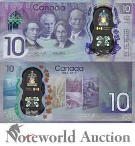 CANADA Commemorative 10 Dollars 2017 P 112 BC-75 Polymer UNC - Picture 1 of 3
