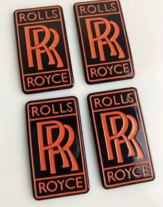 RollsRoyce Ghost Phantom Dawn FrontHermès Orange BumperEmblemBadgeSet 5114744223 - Bild 1 von 3