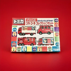 TOMY Japan Coca-Cola Delivery Trucks x4 – 1997 Tomica Diecast Set – NIB - Picture 1 of 10