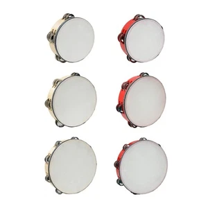 Metal Percussion Wooden Tambourine Drum Musical Instrument Hand Drum for - Picture 1 of 41