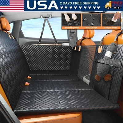 Dog Car Seat Cover Back Hard Bottom Extender For Dogs Supports 400LBS Pet USA - Image 1 of 4