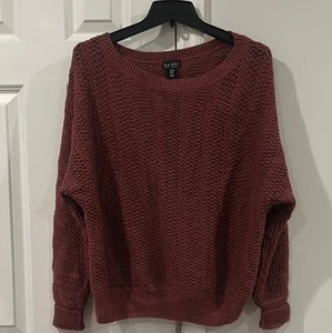 Nicole Miller New York Pullover Sweater Red Women’s Medium - Picture 1 of 5