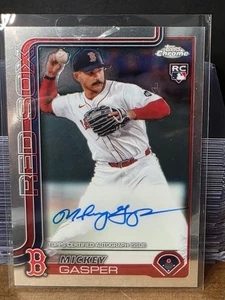 2025 Topps Chrome - Rookie Autographs Mickey Gasper #RA-MG (AU, RC) - Picture 1 of 2