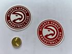 2 autocollants Stickers NBA Atlanta Hawks Basketball Club