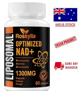 LIPOSOMAL NAD+ 1300mg - Anti-Aging, DNA Repair Not Precursor! ACTUAL NAD+! - Picture 1 of 8