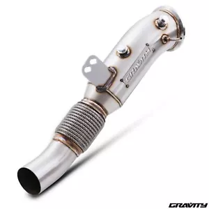 TUBO SCARICO DECAT DE CAT 4,5" INOX PER BMW SERIE 5 G30 G31 540i 540 15-19 - Foto 1 di 12