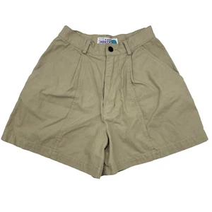 RARO Pantalones Cortos Vintage Años 90 The North Face 100% Algodón Tiro Alto Caqui 6 23x4" - Imagen 1 de 11