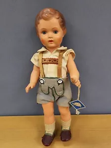 VINTAGE SCHILDKROT CELLULOID GERMAN DOLL W/ TURTLE MARK 29- ORIGINAL TURTLE TAG - Picture 1 of 18