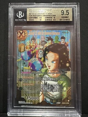 Android 17 BT25-143 Wish for Restored Universes DBR Dragon Ball Super BGS 9.5 - Image 1 of 3