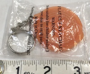 Tupperware Keychain Flatout Bowl Miniature Orange Flat Out Bowl Sealed New - Picture 1 of 5