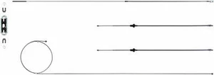Fits 70-74 Cuda w/o Intermediate, E-Brake Cable Set Stainless; Fine Lines BCE03S - Picture 1 of 2