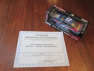 Team Caliber Matt Kenseth & Jack Roush 2005 certificado de autenticidad autografiado #17 Dewalt USG 1/24 Foto 1 de 4