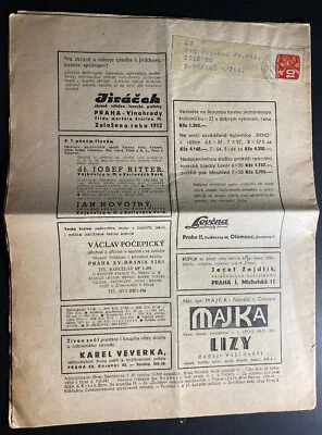 1946 Czechoslovakia Newspaper cover The guard of hunting B - Image 1 of 3