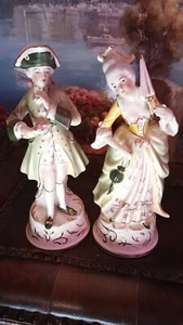 Par de estatuillas coloniales de mujer y hombre Coventry hechas en Estados Unidos 5039/5040 de colección - Imagen 1 de 5