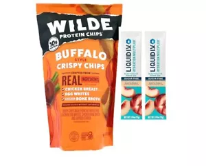 Wilde Protein Buffalo Crispy Chips - 10g Protein per Serving, Crafted with Real - Picture 1 of 2