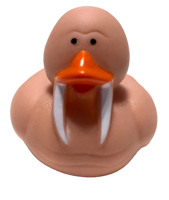 ENVÍO GRATUITO - MORSA MARRÓN ZOOLÓGICO OCÉANO ANIMAL CRUCERO GOMA PATO 2" CRUCERO PATO Foto 1 de 2