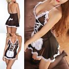 Tempting Women's French Maid Roleplay Costume Halloween Lingerie Dress