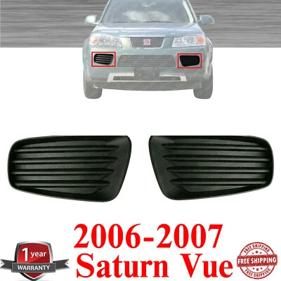 Conjunto de 2 capas para faróis de neblina de para-choque dianteiro para 2006-2007 Saturn Vue - Imagem 1 de 4