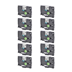 10PK Compatible with Brother P-Touch TZ TZe-M931 0.47" Matt Silver Label Tape - Picture 1 of 10