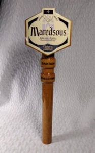 MAREDSOUS Bélgica Cerveza Rubia Tradición Benedictina Cerveza Manija Madera Usada en Excelente Condición - Imagen 1 de 5
