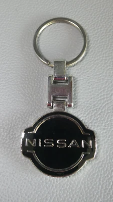 Porte-clé NISSAN métal émaillé noir - Photo 1/2