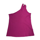 New Torrid Foxy One Shoulder Cutout Top Women's Plus Size 3/3X Pink Stretch Knit
