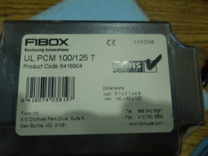 Modelo Fibox: Carcasa UL PCM 100/125T. Código Prod.: 6416904. Nuevo stock antiguo - Imagen 1 de 2