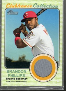 A9486 2017 Topps Heritage Clubhaus Sammlung Relics Ccrbp Brandon Phillips Jtr - Bild 1 von 2