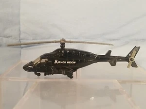 1986 Vintage ERTL Chopper Squadron Black Widow Helicopter 1:64 scale - Very Rare - Picture 1 of 6