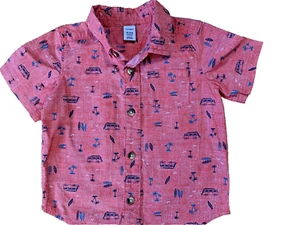 Old Navy Kurzarm Hemd mit Knopfleiste Gr. 18-24 M Junge Elasthan/Baumwollmischung - Bild 1 von 3