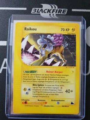 Pokemon Karte Raikou Rare - 28/144 - Skyridge - Deutsch - Top Zustand! RAR - Bild 1 von 4