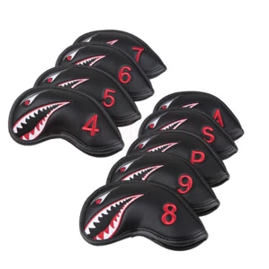 9X Golf Iron Cover Headcover For Sim Sim2 Max Stealth Ping G425 G410 - Picture 1 of 3