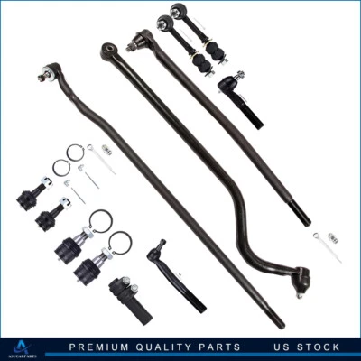 New Front Tie Rod Sway Bar 12Pcs For 1998-1999 DODGE RAM 2500 HD Suspension Kit Foto 1 de 4