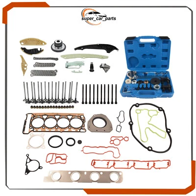 NEW Head Gasket Set Timing Chain Tool Valves Kit For Audi VW TSI TFSI 2.0T 2008+ - Image 1 of 4