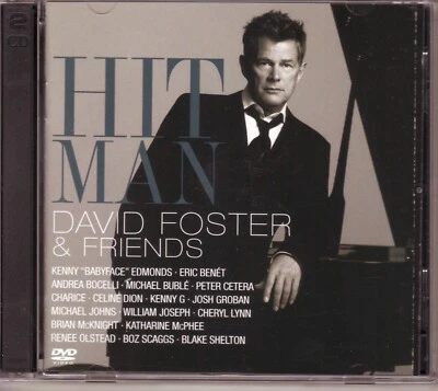 DAVID FOSTER Friends Hit Man 2008 143/Reprise USA cd+dvd Boz Scaggs Celine Dion Foto 1 de 3