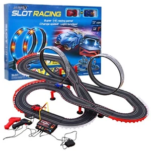 XXL Kinderrennbahn Auto Rennbahn Set Rennstrecke Looping 2Joystick 2 AUTOS fur k - Bild 1 von 7