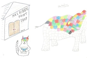 Ribby the Cat Paint Shop "the mysterious elephant!" part 2 - Picture 1 of 1