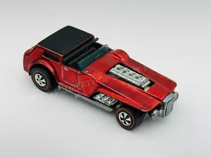 Hot Wheels Redline THE HOOD Red HK Tough Black Roof Dark Interior Very Nice ! - Picture 1 of 5