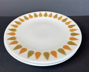 2 Shenango Atomic Ware Tropfen Teller Restaurant Porzellan 9 1/4" MCM - Bild 1 von 8
