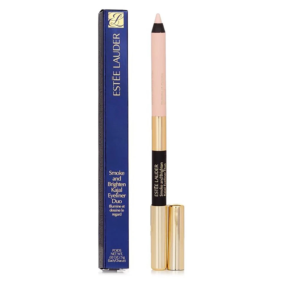 Estee Lauder Smoke & Brighten Kajal Eyeliner Duo 04 NOIR / CREAM- New in Box - Image 1 of 1