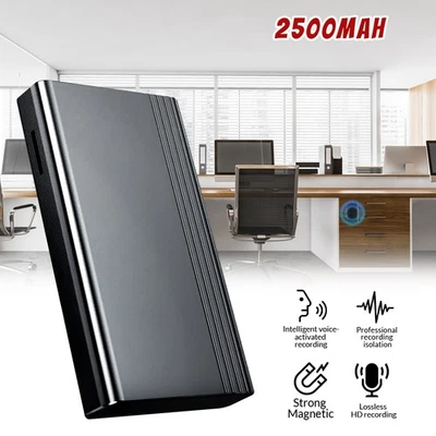 2500mAh Mini Spy Digital Voice Activated Recorder Hidden Audio Recording Device - Image 1 of 4