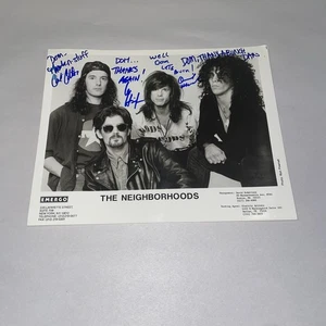 The Neighborhoods Band Autographed Promo 8x10 Photo Decade Local Pittsburgh - Picture 1 of 5