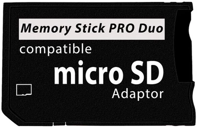 LEAGY Adattatore Memory Stick PSP 1000 PSP 2000 PSP3000 Micro SD a Memory Stick - Immagine 1 di 4