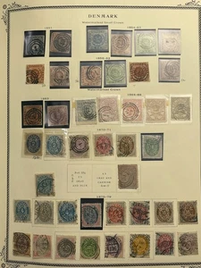 Hochwertige Dänemark, Danish West Indies Sammlung im Scott Album - Bild 1 von 21