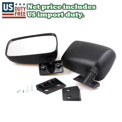 Par de espejos retrovisores de puerta para camión Mazda serie B 1985-93 B1600 B1800 B2000 B2200 B2600 Foto 1 de 4